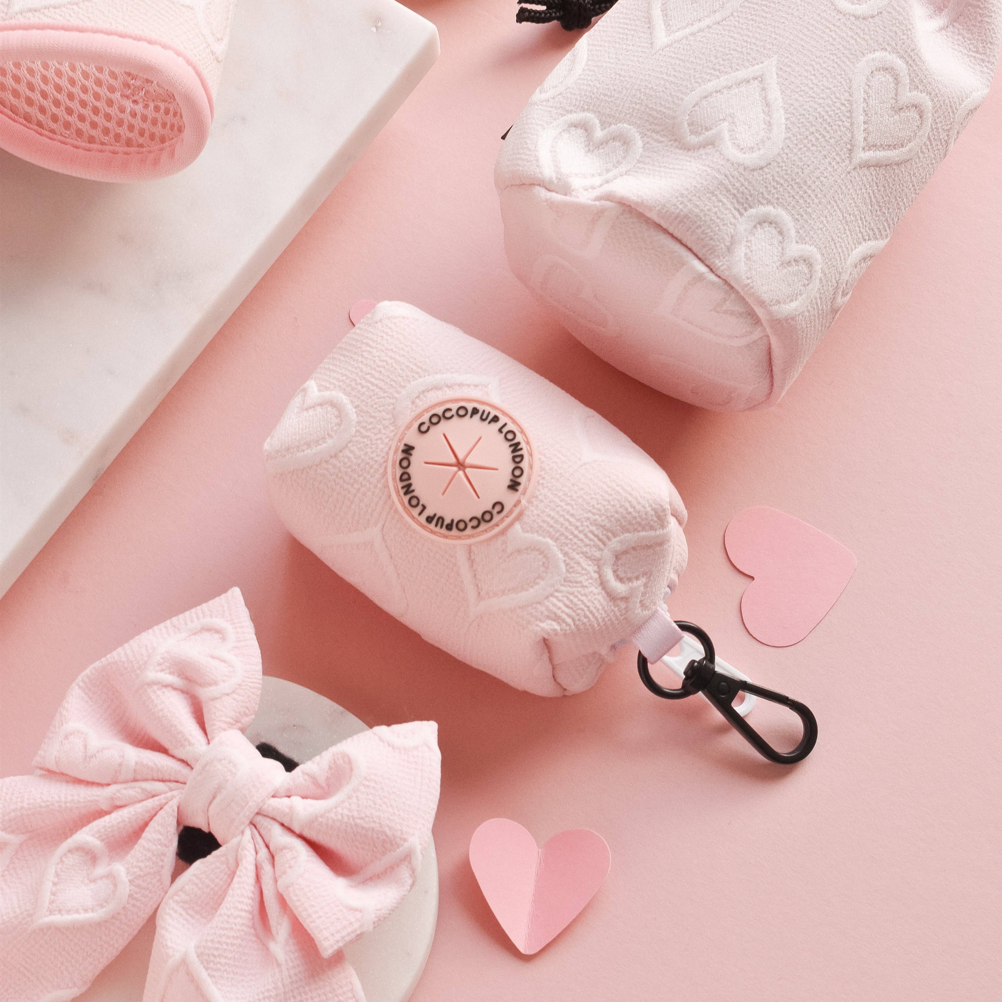 Luxe Hundeposeholder - Baby Pink Hart