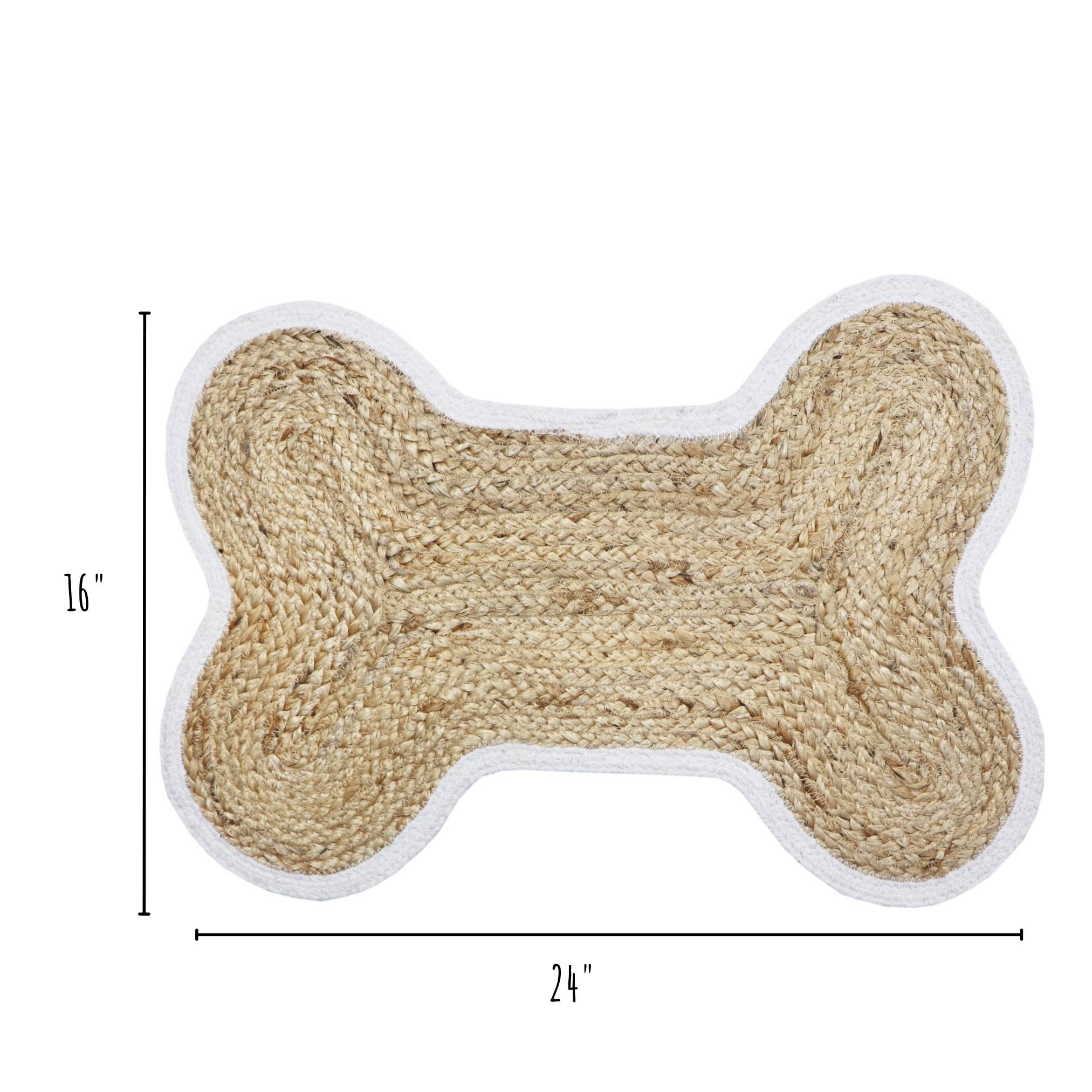 Loxley underlagsmatte -hvit kant
